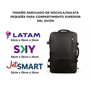 Combo 2 Mochilas de Viaje Viral Cabina 44 L. Resistente al Agua.