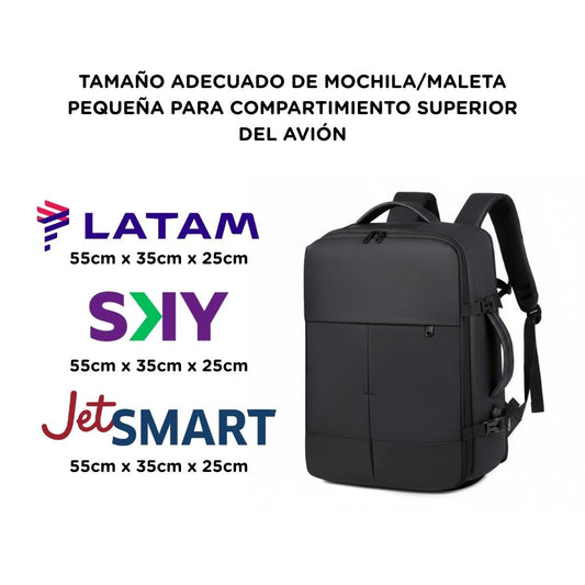 ✈️ Combo 2 Mochilas de Viaje Viral XL: 1 Mochila 40L Pink y 1 Mochila 36L Black