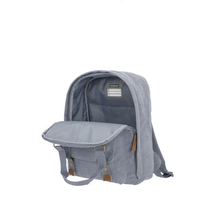 Mochila Nora celeste/gris