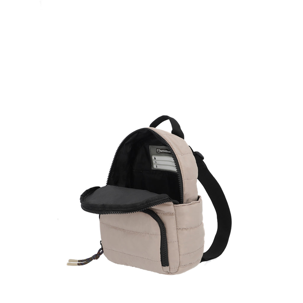 Mini mochila Stella beige