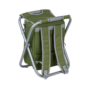 Mochila Cooler Con Silla Camping - Verde