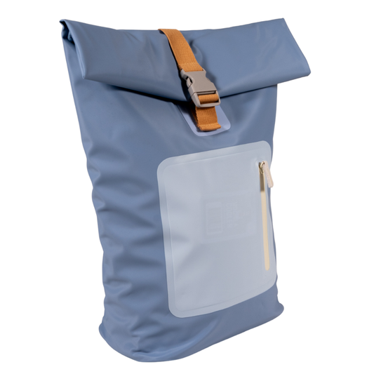 Mochila Cooler Impermeable 15Lt Celeste