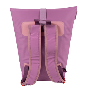 Combo Icepack 1 Kilo + Mochila Cooler Impermeable 15Lt Malva