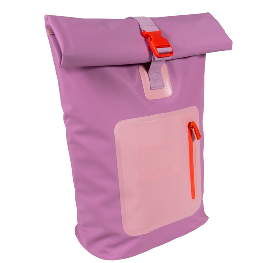 Combo 2 Mochilas Cooler Impermeable 15Lt Malva y Gris