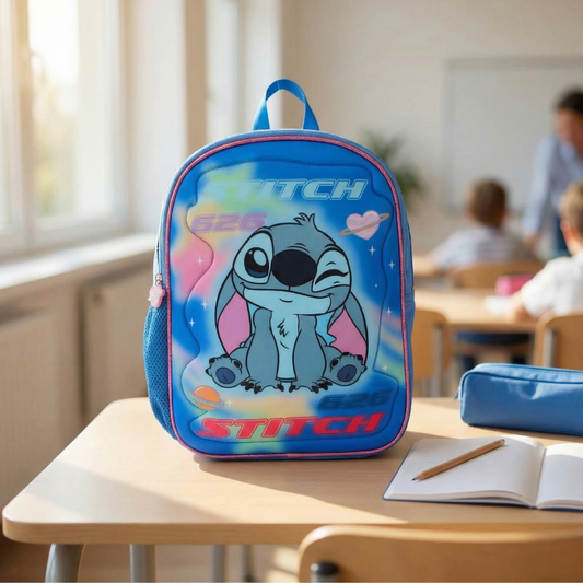 Mochila Infantil Soft Quilt Stitch Celeste 10 L