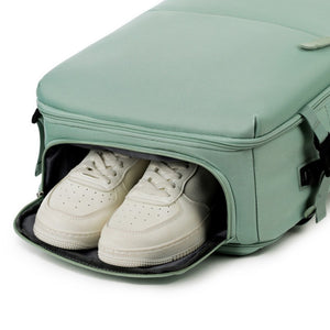 Combo 2 Mochilas de Viaje Viral Cabina. 1 Mochila Negra 30L y 1 Mochila 40L Mint Green