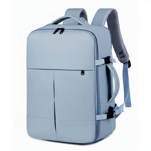 Combo Mochila Travel Navigator 36L Light Blue + Maleta Mediana Marksman M 24" Celeste