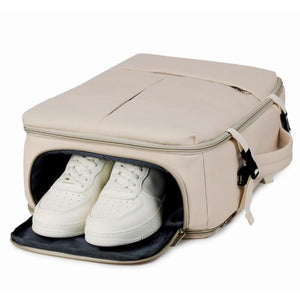 Mochila Viaje Viral 36L. Expandible - Resistente al agua. Premium Beige Navigator