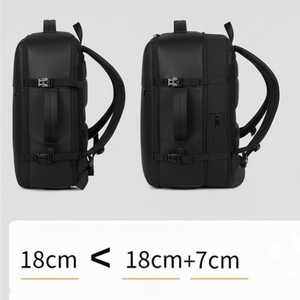 Mochila Viaje Viral Limited Edition 36L. Ribstop Black. Impermeable y Expandible.