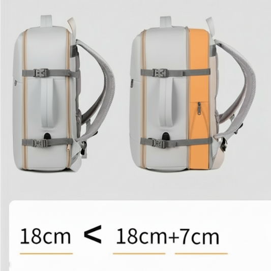 Mochila Viaje Viral Limited Edition 36L. Ripstop Grey. Impermeable y Expandible
