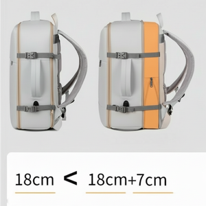 Mochila Viaje Viral XL💧Resistente agua. Grand Travel Ripstop Grey 36L. Antirrobo.