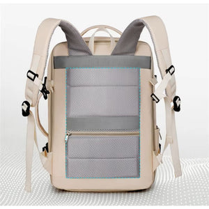 Mochila Viaje Expandible 40L Premium Beige
