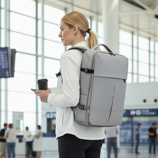 Mochila Viaje Viral Limited Edition 36L. Ripstop Grey. Impermeable y Expandible