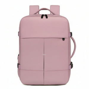 Combo 2 Mochilas Viaje Viral Cabina. Mochila 40L Black. Resistente al agua y Mochila Impermeable y Expandible 36 Litros. Ripstop Lila