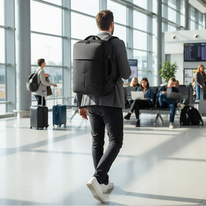 Combo Mochilas de Viaje Resistentes al Agua. 1 Sleve 30L + 1 Navigator 36L. Pack Travel Color Negro