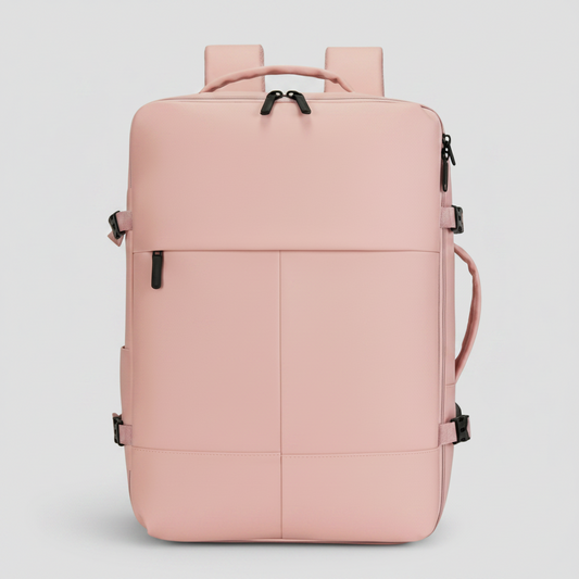 Mochila Viaje Viral XL. Grand Travel Ripstop 36L Misty Pink. Antirrobo.