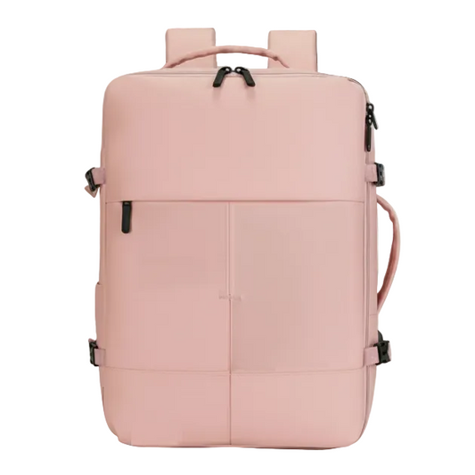 Mochila Viaje Viral XL. Grand Travel Ripstop 36L Misty Pink. Antirrobo.