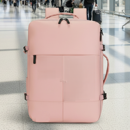 Mochila Viaje Viral XL. Grand Travel Ripstop 36L Misty Pink. Antirrobo.