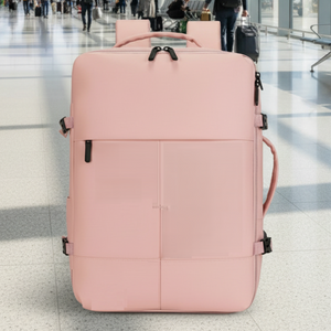 Mochila Viaje Viral XL. Grand Travel Ripstop 36L Misty Pink. Antirrobo.