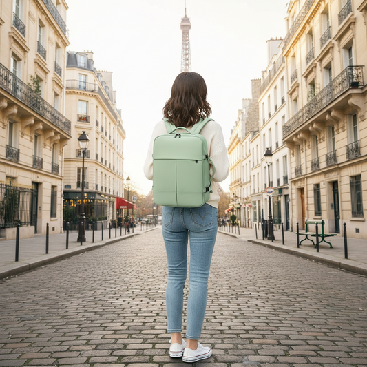 Mochila Viaje Viral Limited Edition 36L. Ripstop Matcha-Green. Impermeable y Expandible