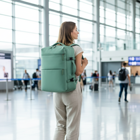 Mochila Viaje Expandible 34 Litros Mint Green