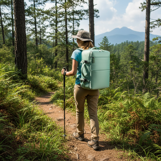 Mochila de Viaje Viral 40L. Travel Navigator Mint Green