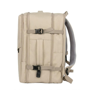 ✈️Combo 2 Mochilas Viaje Viral XL. Premium Travel 36L: 1 Negra y 1 Beige 💧Resistente al Agua Navigator.