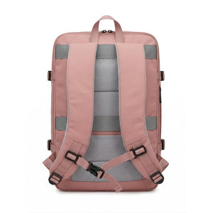 ✈️Combo 2 Mochilas Viaje Viral XL. Premium Travel 36L: 1 Negra + 1 Rosada XL 💧Resistente al Agua Navigator.