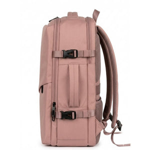 ✈️Combo 2 Mochilas Viaje Viral XL. Premium Travel 36L: 1 Negra + 1 Rosada XL 💧Resistente al Agua Navigator.