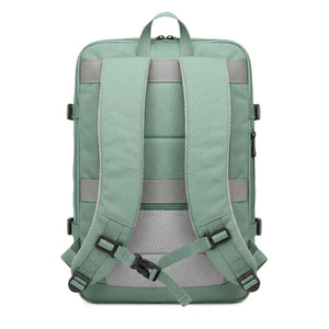 ✈️Combo 2 Mochilas Viaje Viral XL. Premium Travel 36L: 1 Negra y 1 Verde 💧Resistente al Agua Navigator.