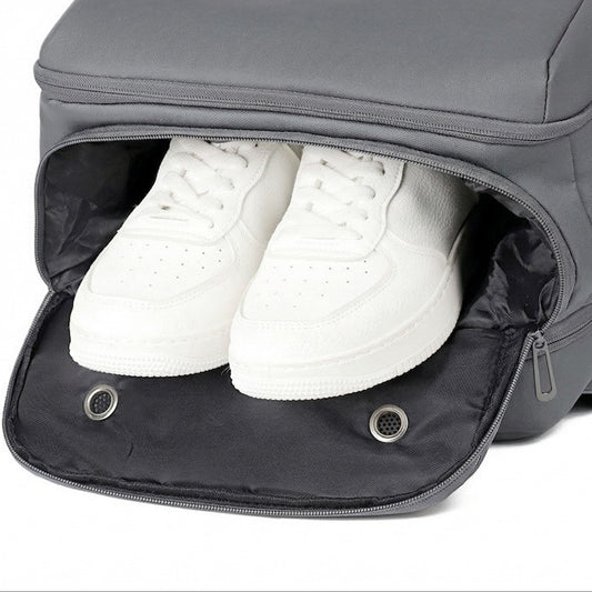 Combo 2 Mochilas Viaje Viral Impermeable XL 38L Navigator. Gris y Negra