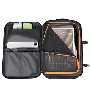 Combo Mochila T90 de Viaje Viral 38L Resistente al Agua + Mochila 26L Stanford Azul Saxoline
