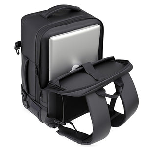 Combo Mochila T90 de Viaje Viral 38L Resistente al Agua + Mochila 26L Stanford Azul Saxoline