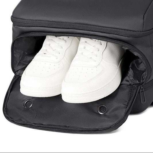 Combo 2 Mochilas Viaje Viral Impermeable XL 38L Navigator. Gris y Negra