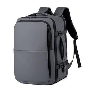 Combo 2 Mochilas Viaje Viral: 1 Mochila 44L Black y 1 Mochila 38L Space Grey. Resistentes al agua