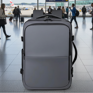 Combo 2 Mochilas Viaje Viral: 1 Mochila 44L Black y 1 Mochila 38L Space Grey. Resistentes al agua