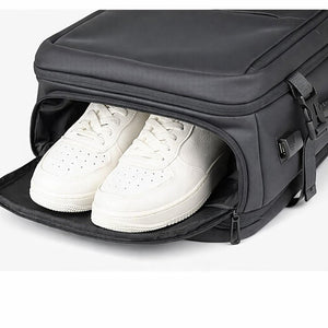 Combo 2 Mochilas Viaje Viral: 1 Mochila 44L Black y 1 Mochila 38L Space Grey. Resistentes al agua