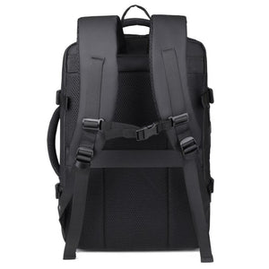 Mochila Viaje Viral 38L. Expandible - Resistente al agua. Black Navigator
