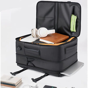 ✈️Combo Mochilas de Viaje Viral Expandibles, Resistentes al agua 38L. Space Grey y Black Navigator