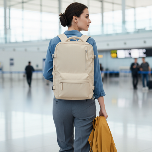 Mochila Viaje Viral (Cabina Avión) 31L Beige