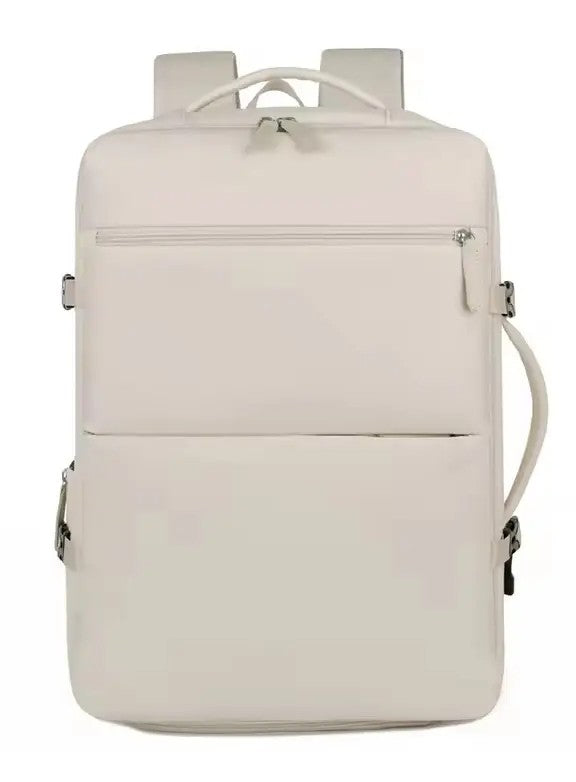 Combo 2 Mochilas de Viaje Viral: 1 Mochila Beige 31L y 1 Mochila Negra 30L. Resistente al Agua