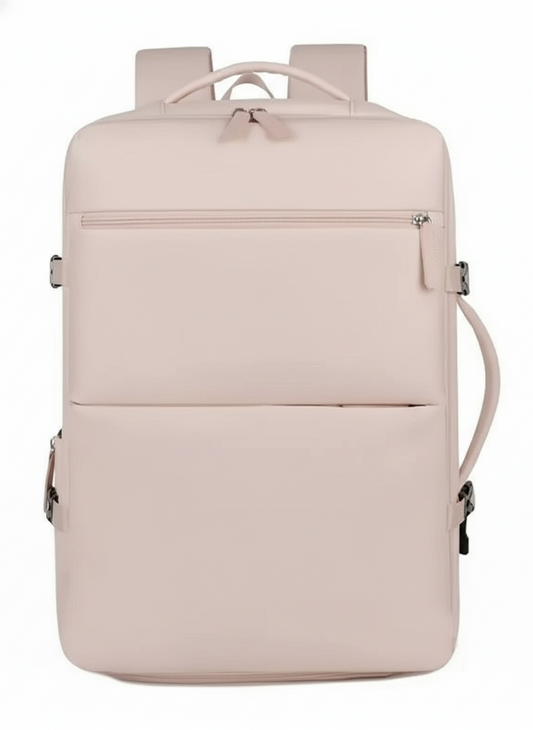 Mochila Viaje Viral (Cabina Avión) 40L Misty Pink. Resistente al agua