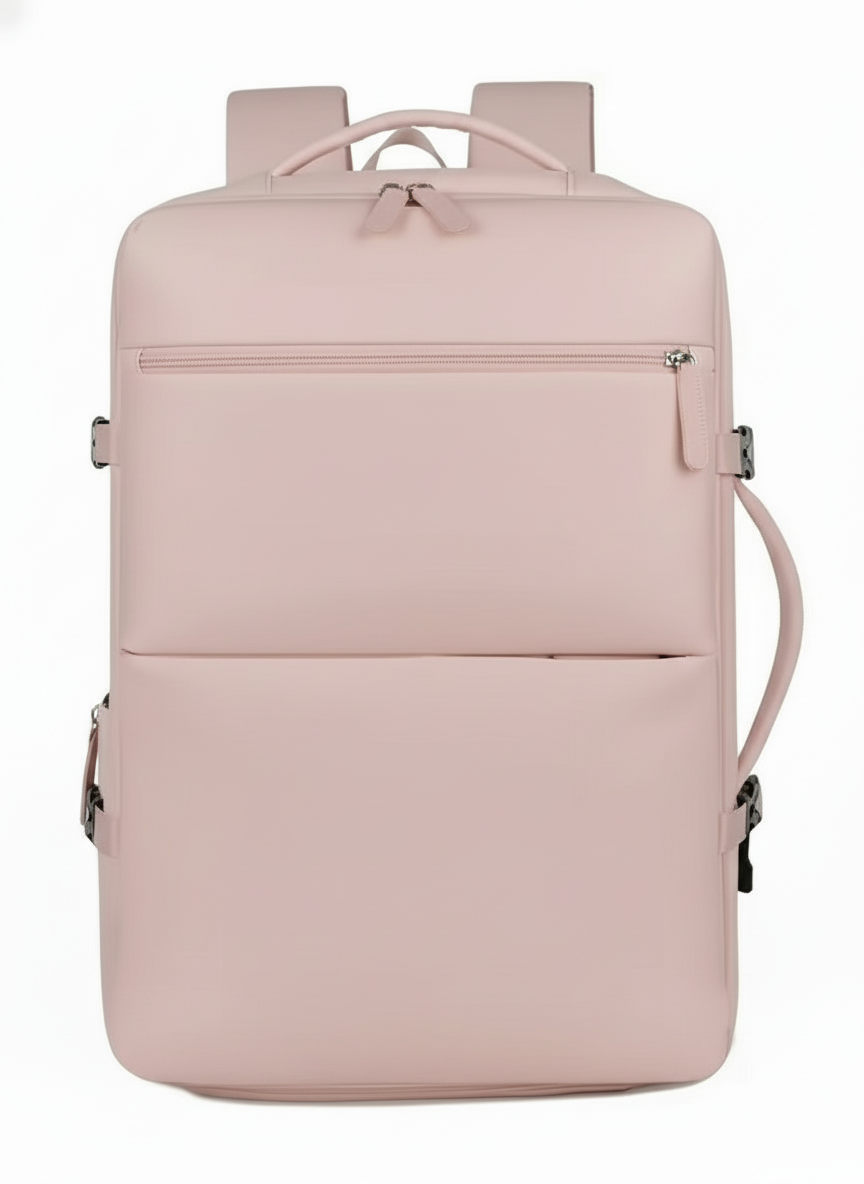 Combo Mochilas de Viaje Viral. 1 Mochila 40L Pink & 1 Mochila 31L Beige