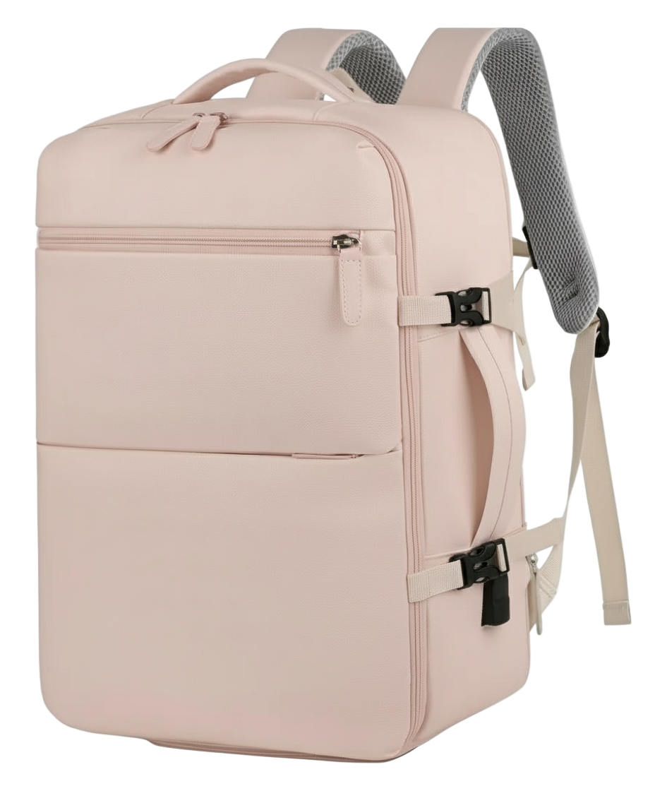 Combo 2 Mochilas de Viaje Viral (1 Pink & 1 Grey).(Cabina Avión) 40L