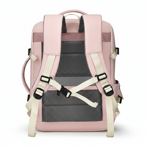 Mochila Viaje Viral (Cabina Avión) 40L Misty Pink. Resistente al agua