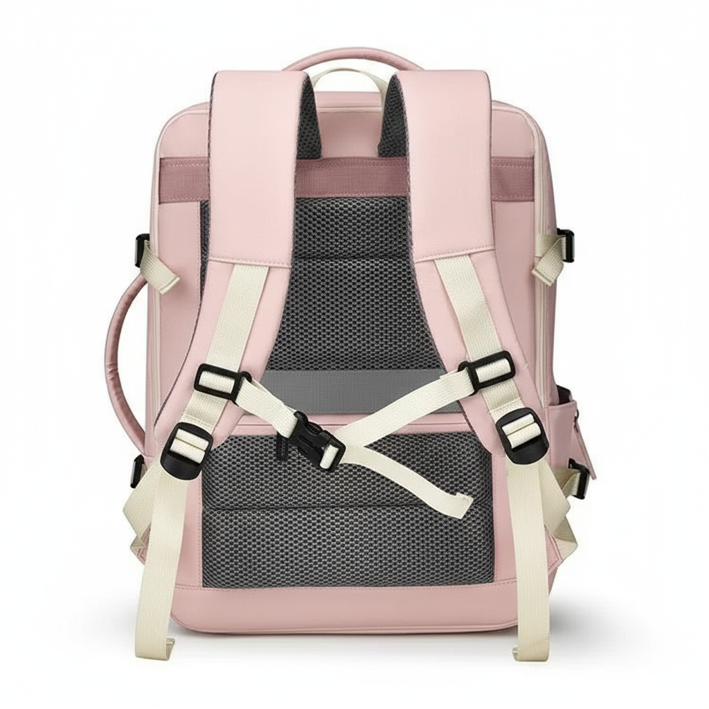 Combo Maleta (S) y Mochila Viaje Viral Cabina 40L Misty Pink