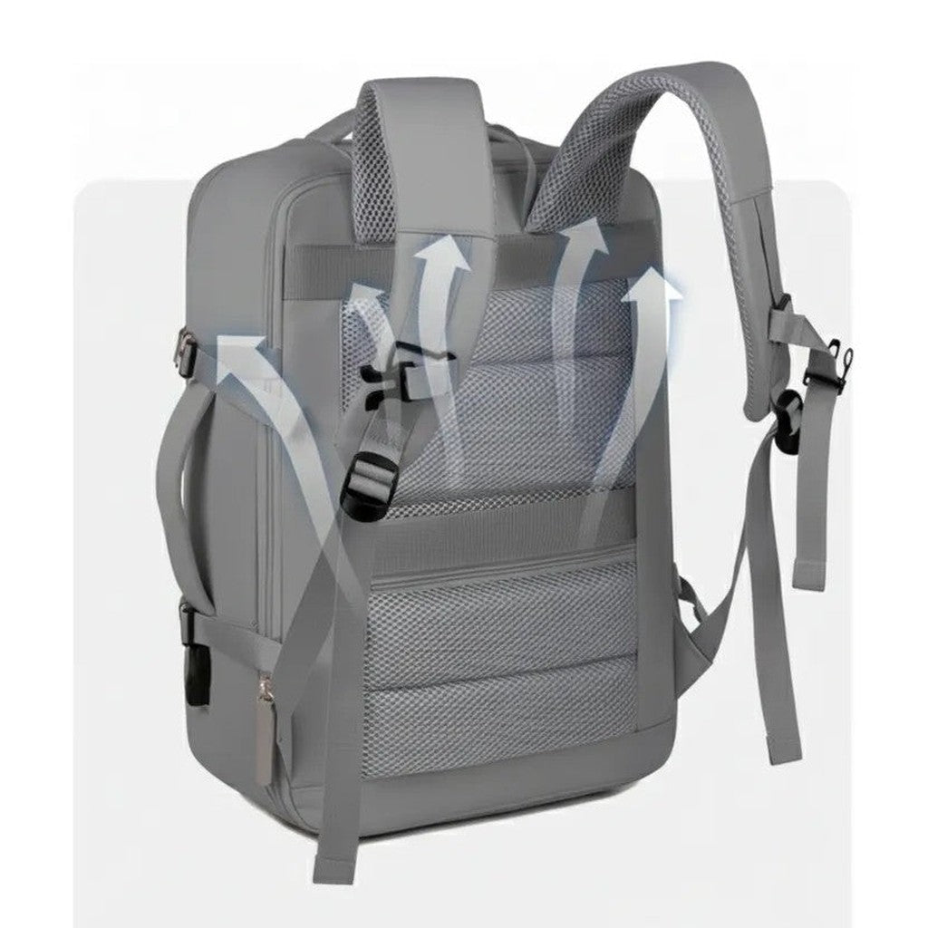 Mochila Viaje Viral 40L Travel. Expandible con Bolsillo Antirrobo Navigator