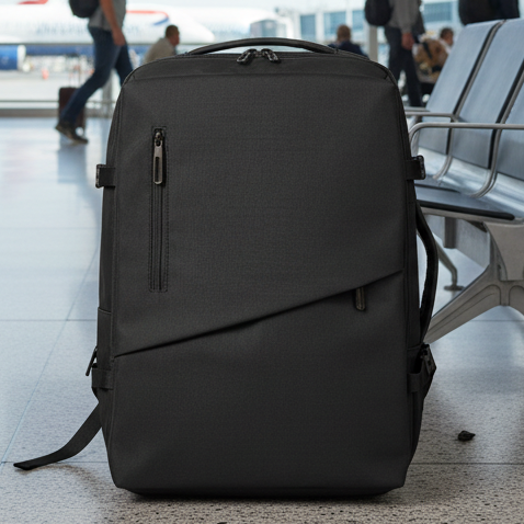 Combo 2 Mochilas de Viaje Viral. 1 Mochila Black 30L y 1 Mochila Black XL 36L Ripstop