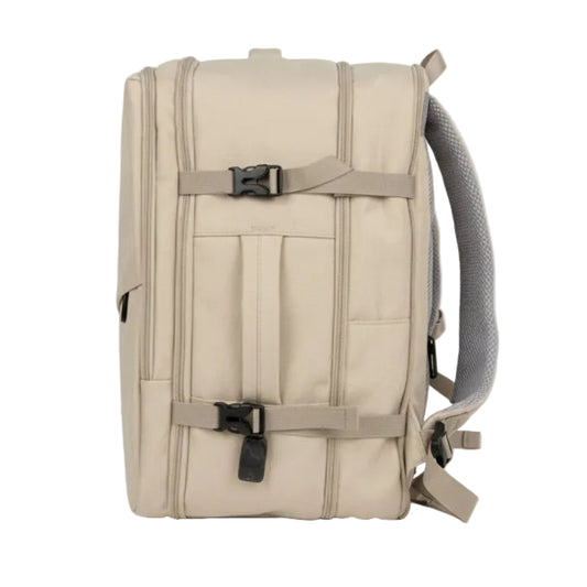 ✈️Combo 2 Mochilas Viaje Viral XL. Premium 36L: 1 Verde y 1 Beige 💧Resistente al Agua Navigator.