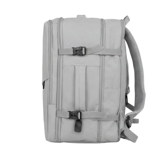 ✈️Combo 2 Mochilas Viaje Viral XL. Premium 36L: 1 Celeste y 1 Gris 💧Resistente al Agua Navigator.